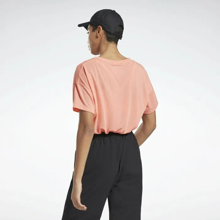 TShirts and Graphic Tees Womens Reebok Workout Ready Supremium TShirt Twisted Coral