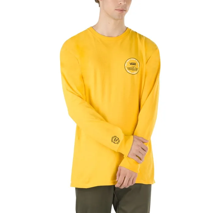 TShirts and Tanks Men Vans 2020 VTCS Lockup Long Sleeve TShirt Lemon Chrome TShirts and Tanks Men Vans 2020 VTCS Lockup Long Sleeve TShirt Lemon Chrome