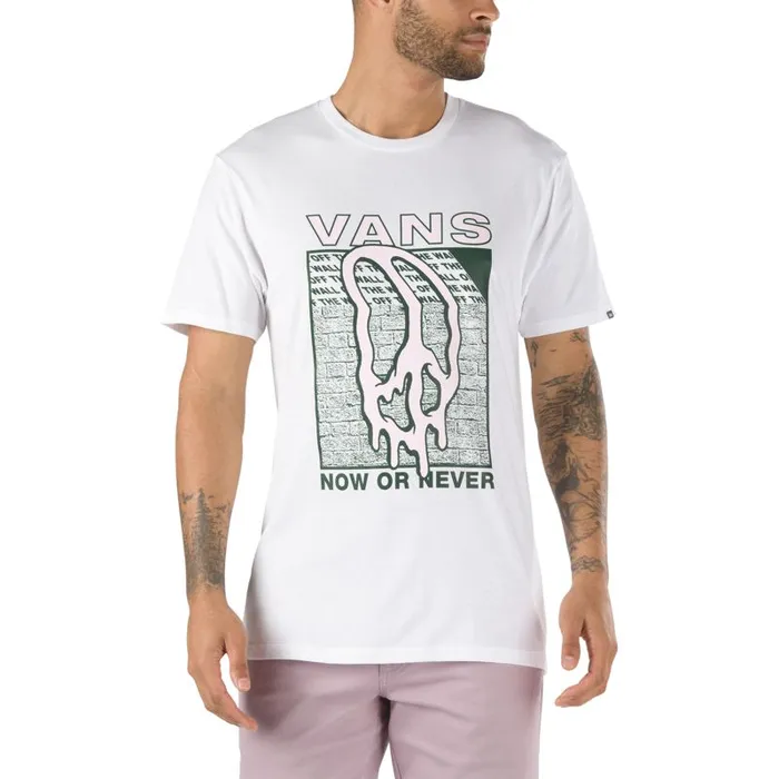 TShirts and Tanks Men Vans Dripping TShirt White