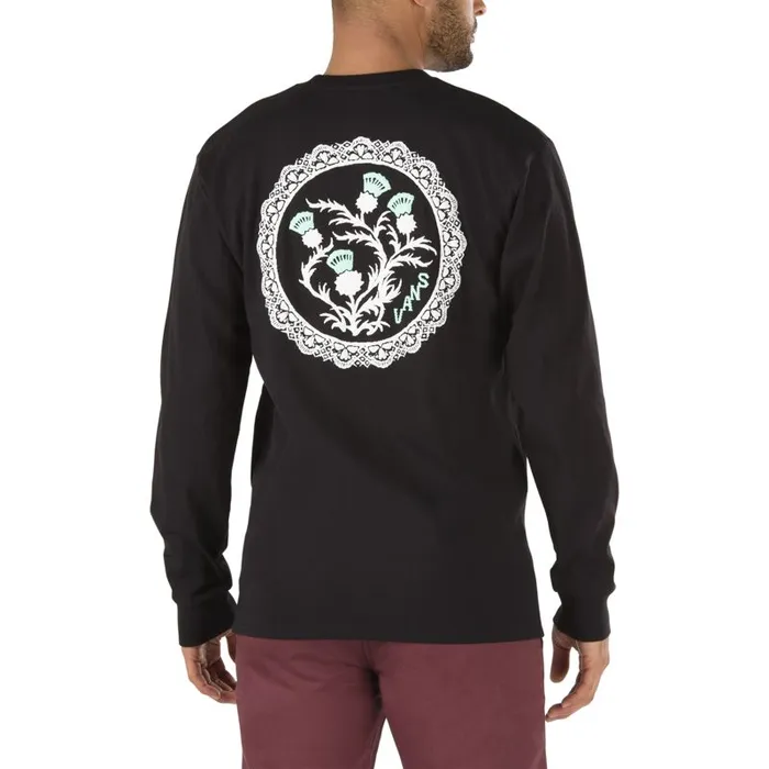 TShirts and Tanks Men Vans Laced Long Sleeve TShirt Black