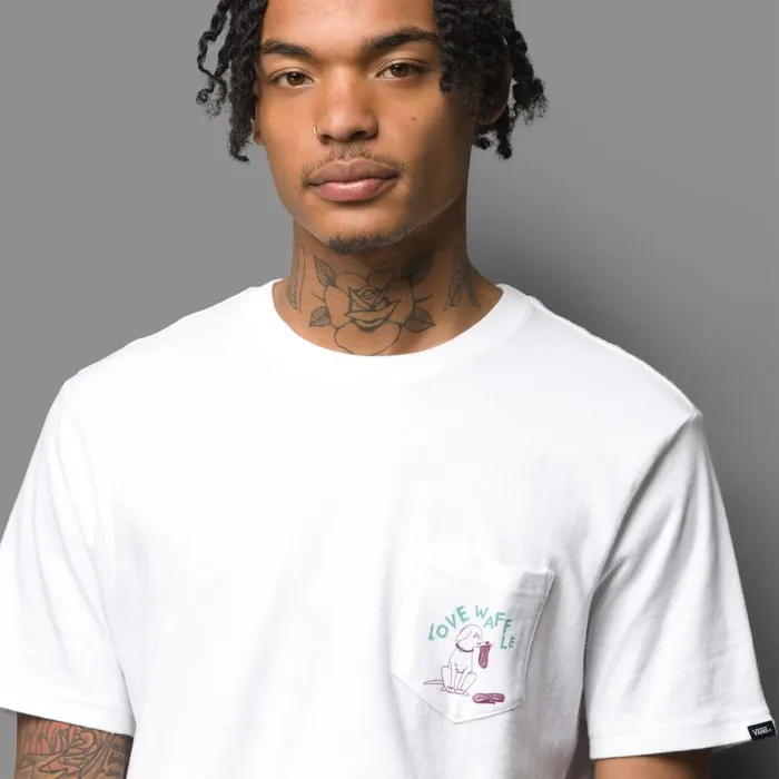 TShirts and Tanks Men Vans Love Waffle Vintage Overdye Pkt TShirt White TShirts and Tanks Men Vans Love Waffle Vintage Overdye Pkt TShirt White