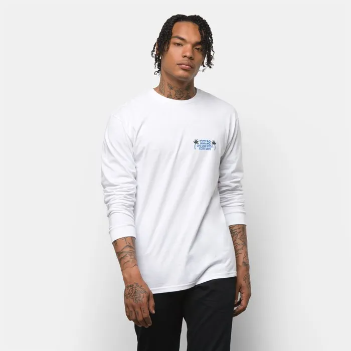 TShirts and Tanks Men Vans Rise N Shine Long Sleeve TShirt White TShirts and Tanks Men Vans Rise N Shine Long Sleeve TShirt White