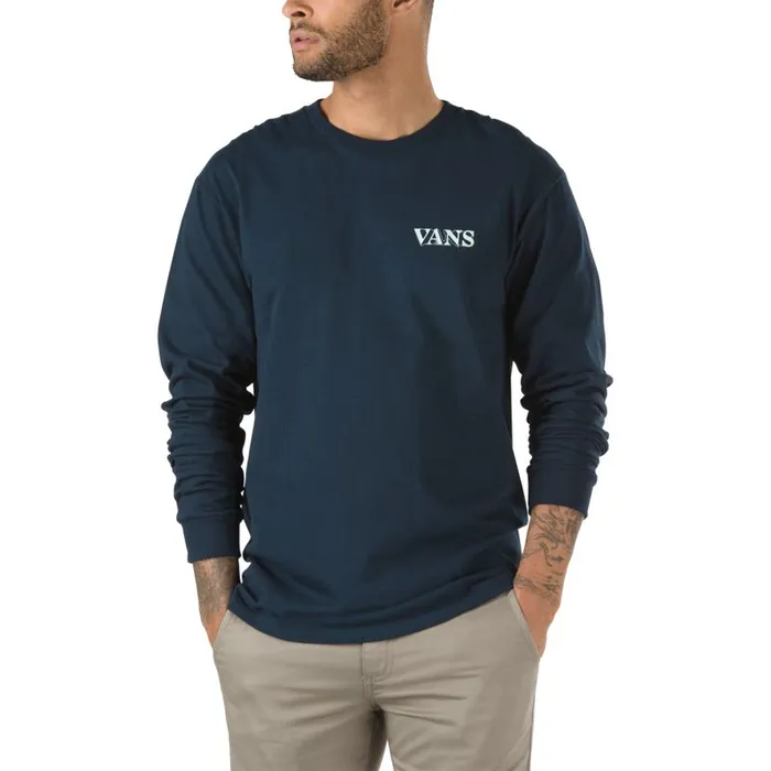 TShirts and Tanks Men Vans Seismic Activity Long Sleeve TShirt Navy TShirts and Tanks Men Vans Seismic Activity Long Sleeve TShirt Navy