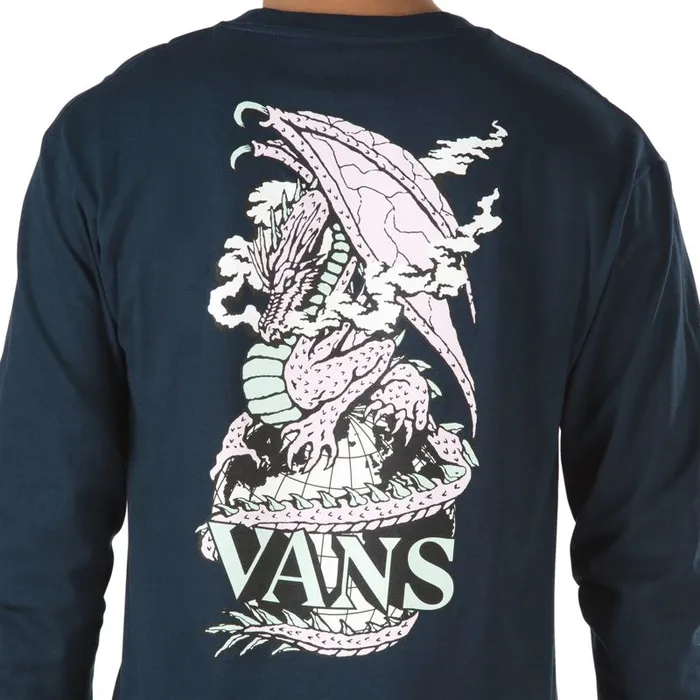 TShirts and Tanks Men Vans Seismic Activity Long Sleeve TShirt Navy TShirts and Tanks Men Vans Seismic Activity Long Sleeve TShirt Navy