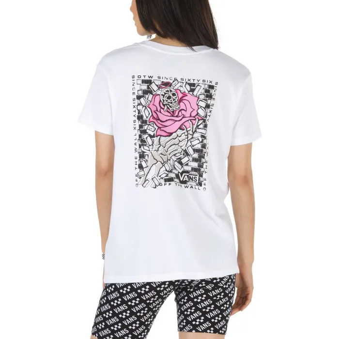 TShirts and Tanks Women Vans Clawdia Boyfriend Tee White