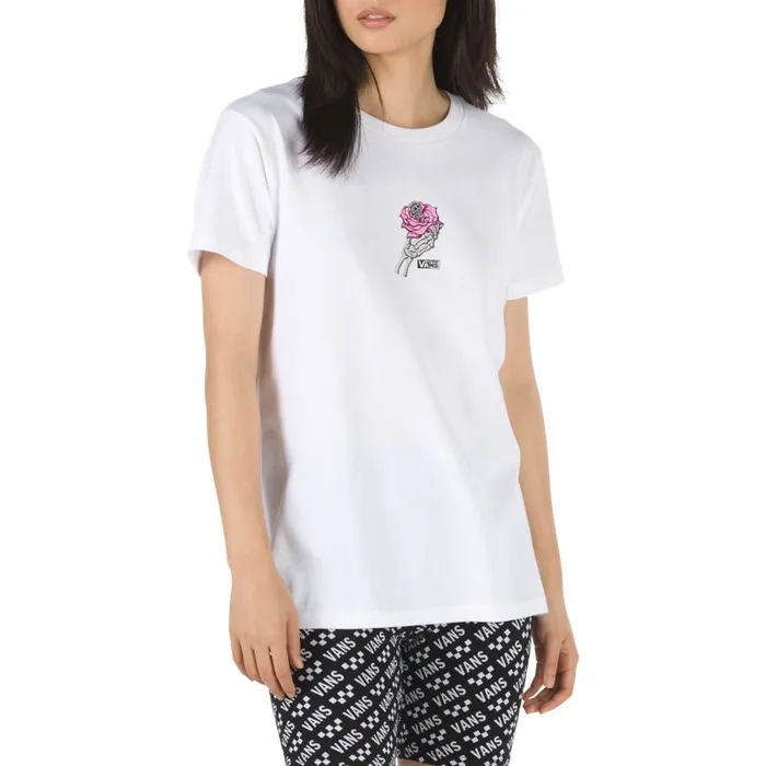 TShirts and Tanks Women Vans Clawdia Boyfriend Tee White TShirts and Tanks Women Vans Clawdia Boyfriend Tee White