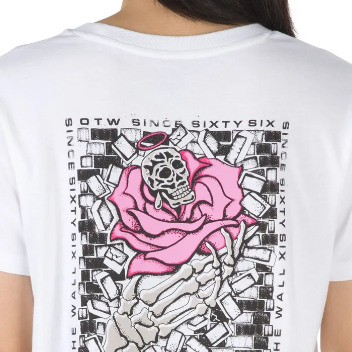TShirts and Tanks Women Vans Clawdia Boyfriend Tee White TShirts and Tanks Women Vans Clawdia Boyfriend Tee White