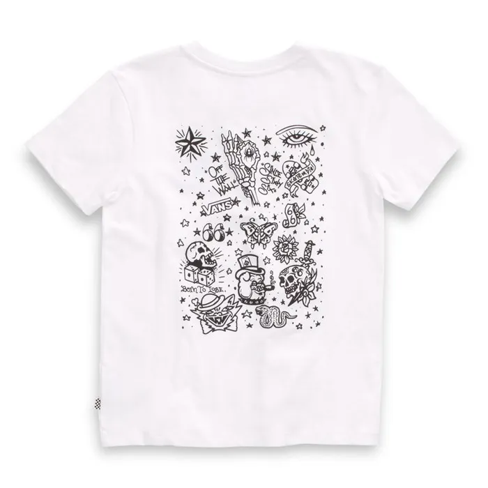 TShirts and Tanks Women Vans Color Flash Crew Tee White TShirts and Tanks Women Vans Color Flash Crew Tee White