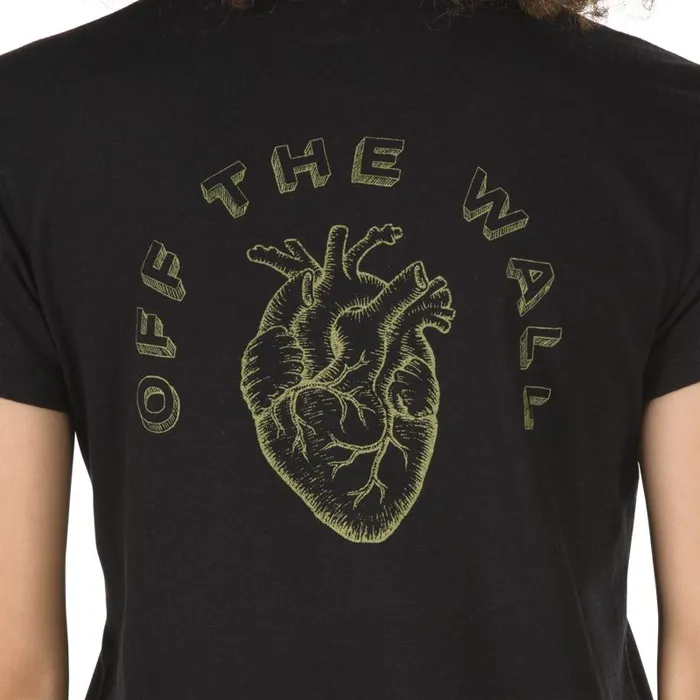TShirts and Tanks Women Vans Heart Lizzie Baby Tee Black TShirts and Tanks Women Vans Heart Lizzie Baby Tee Black