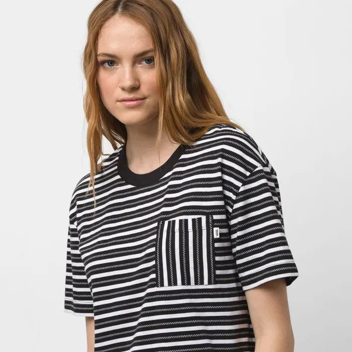 TShirts and Tanks Women Vans Mini Check Top Black