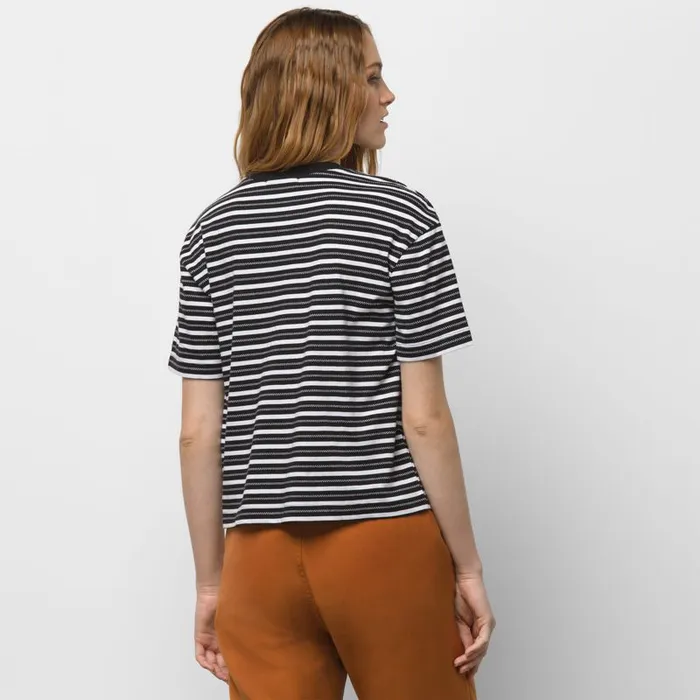 TShirts and Tanks Women Vans Mini Check Top Black TShirts and Tanks Women Vans Mini Check Top Black