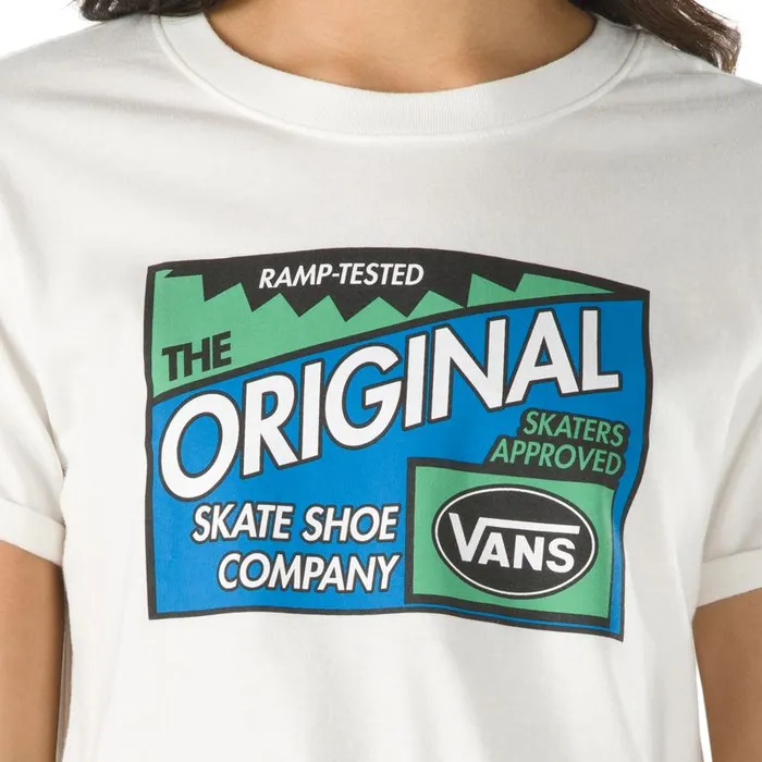 TShirts and Tanks Women Vans Ramp Tested Roll Out Tee Marshmallow TShirts and Tanks Women Vans Ramp Tested Roll Out Tee Marshmallow