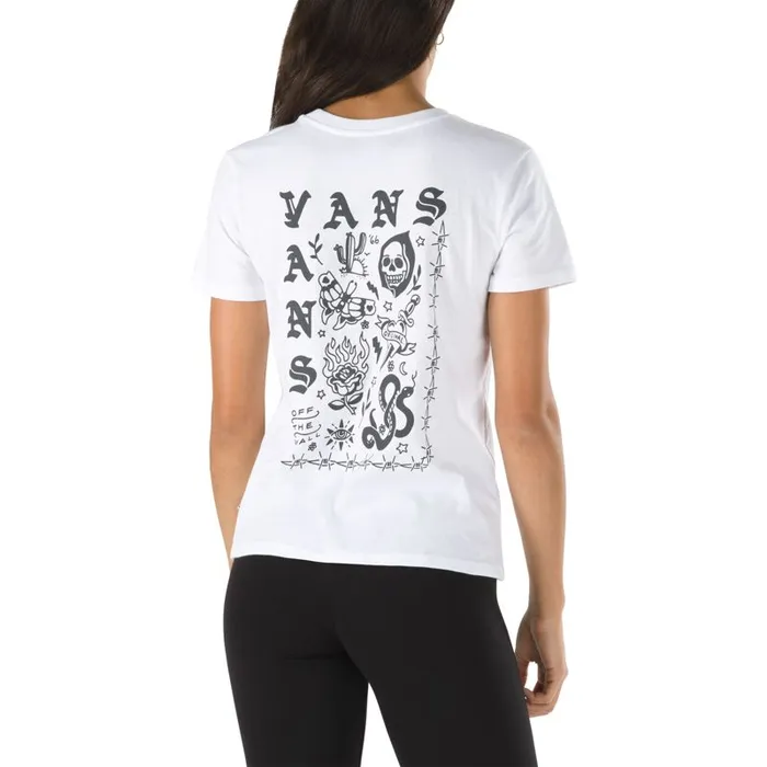 TShirts and Tanks Women Vans Sit Still Tee White
