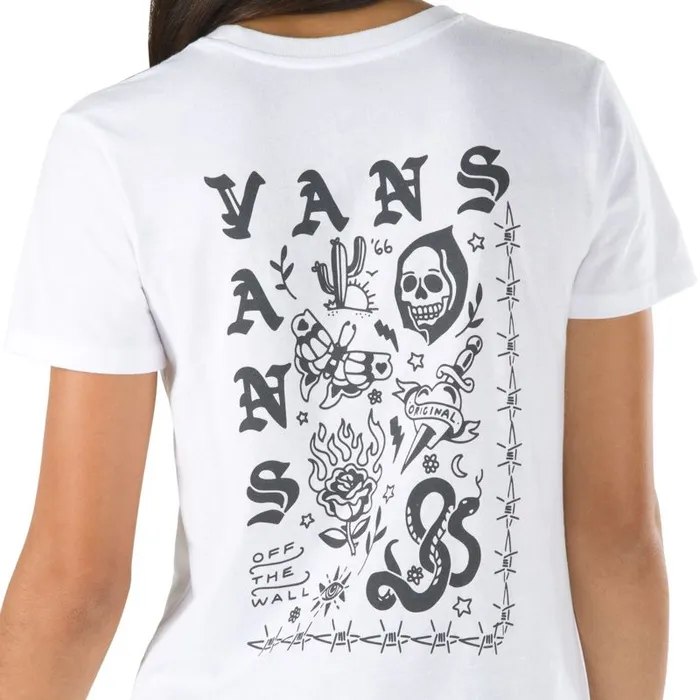 TShirts and Tanks Women Vans Sit Still Tee White TShirts and Tanks Women Vans Sit Still Tee White