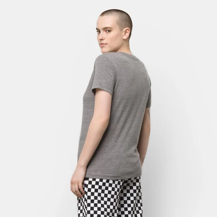 TShirts and Tanks Women Vans Split Ticket Boyfriend Tee Grey Heather TShirts and Tanks Women Vans Split Ticket Boyfriend Tee Grey Heather