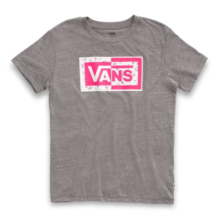 TShirts and Tanks Women Vans Split Ticket Boyfriend Tee Grey Heather TShirts and Tanks Women Vans Split Ticket Boyfriend Tee Grey Heather