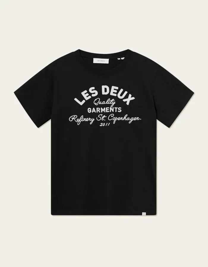 Tshirts Men Les Deux Barry TShirt 8211 BlackBlack