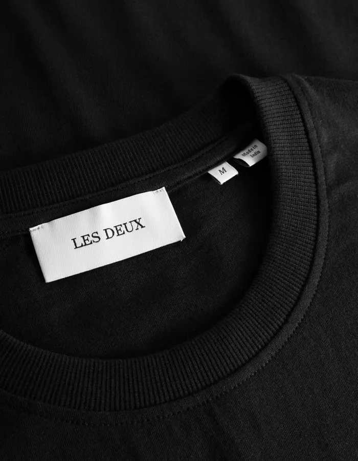 Tshirts Men Les Deux Barry TShirt 8211 BlackBlack