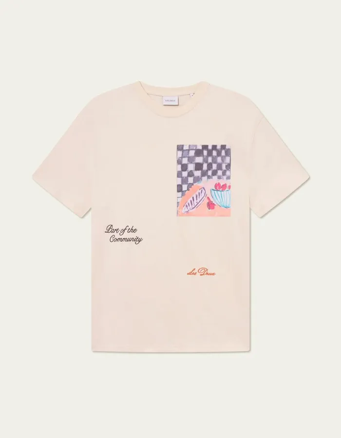 Tshirts Men Les Deux Cena TShirt 8211 Light Ivory