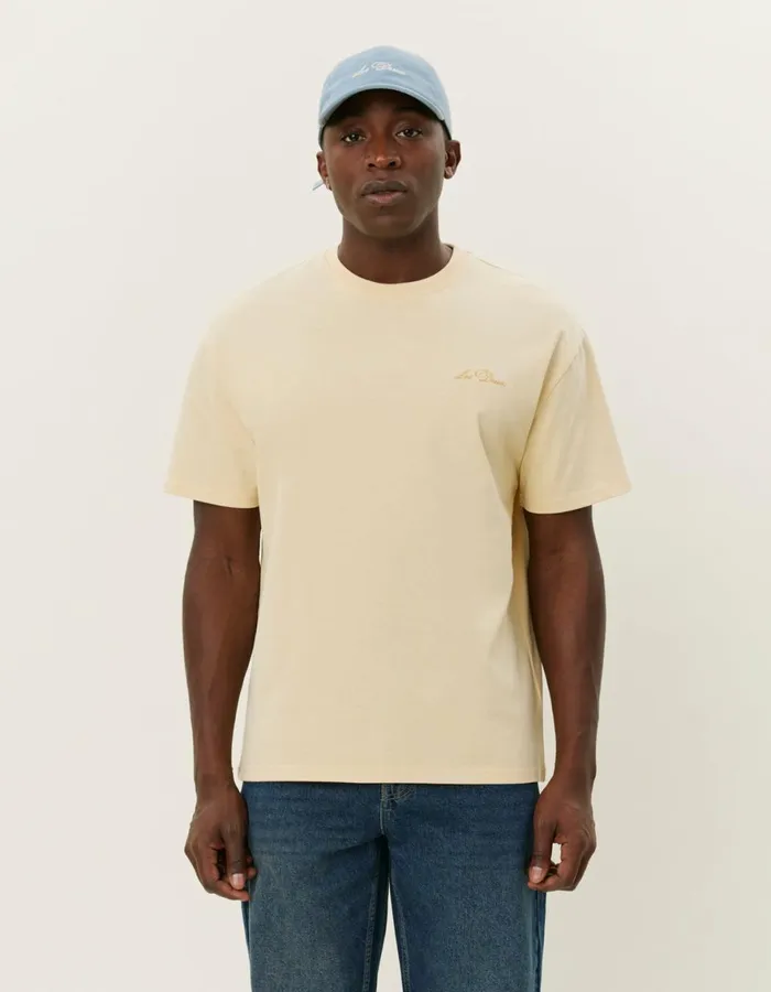 Tshirts Men Les Deux Crew TShirt 8211 Summer Melon