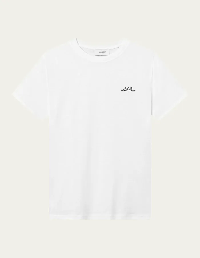 Tshirts Men Les Deux Crew TShirt 8211 WhiteBlack