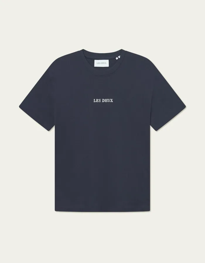 Tshirts Men Les Deux Dexter TShirt 8211 Dark Navy