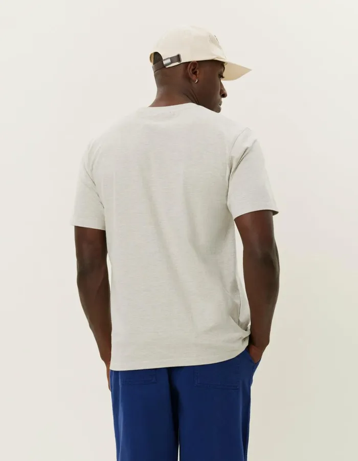 Tshirts Men Les Deux Dexter TShirt 8211 Ivory Melange