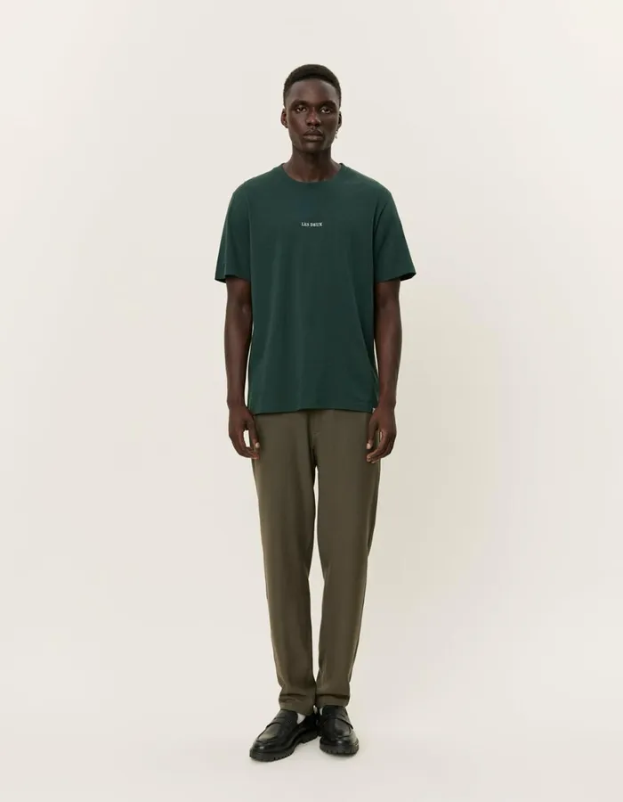 Tshirts Men Les Deux Dexter TShirt 8211 Pine Green