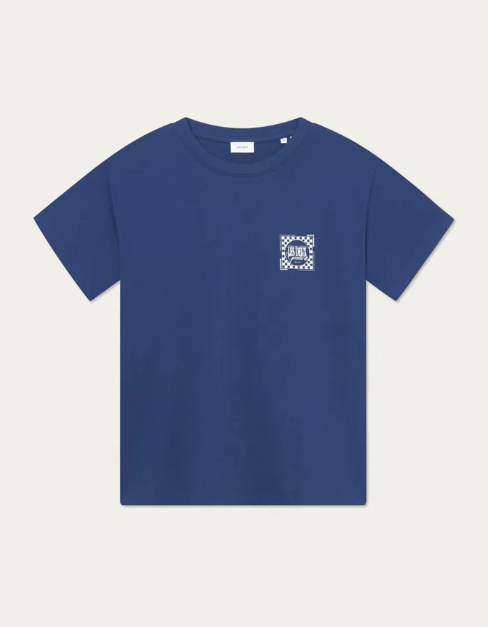 Tshirts Men Les Deux Goods TShirt 8211 BlueprintWhite