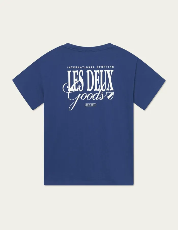 Tshirts Men Les Deux Goods TShirt 8211 BlueprintWhite