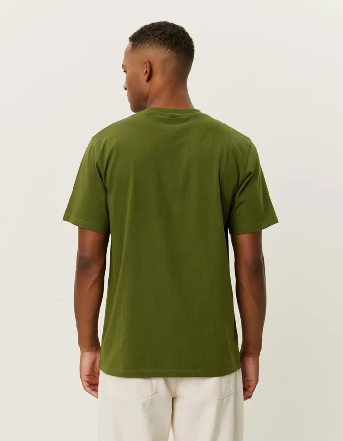 Tshirts Men Les Deux Ivy League TShirt 8211 Chive Green