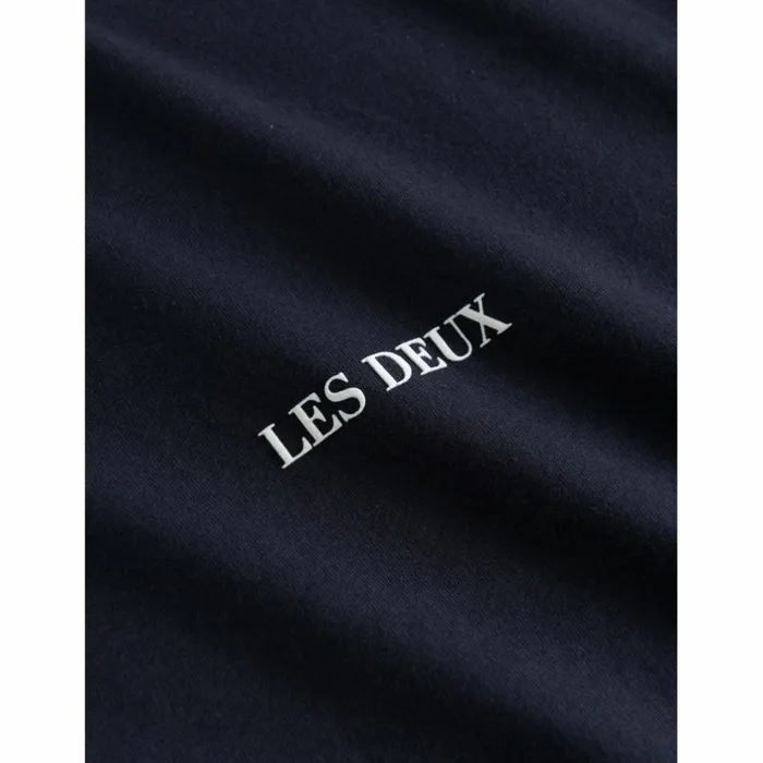 Tshirts Men Les Deux Lens TShirt 8211 Dark NavyWhite