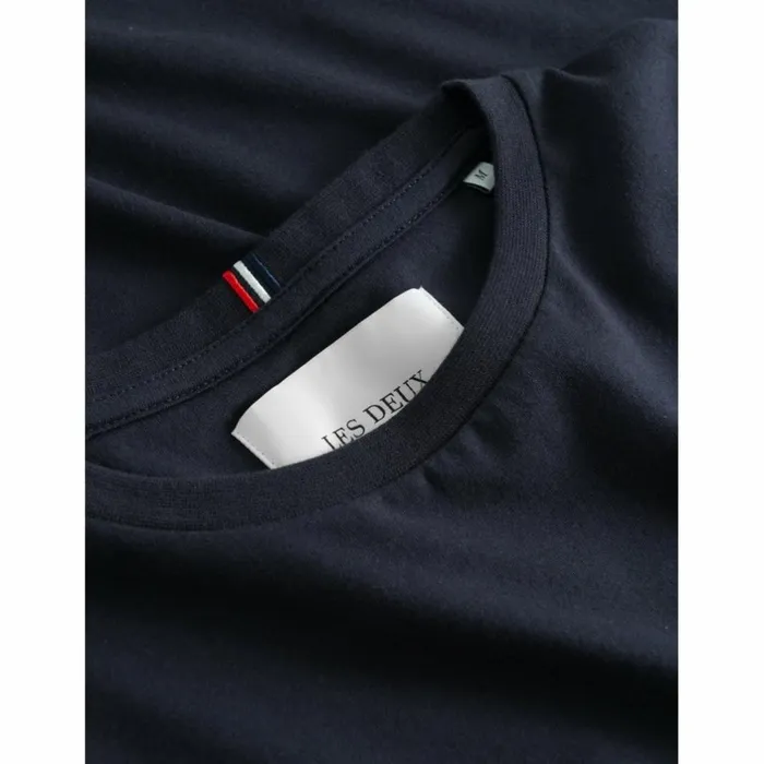 Tshirts Men Les Deux Lens TShirt 8211 Dark NavyWhite
