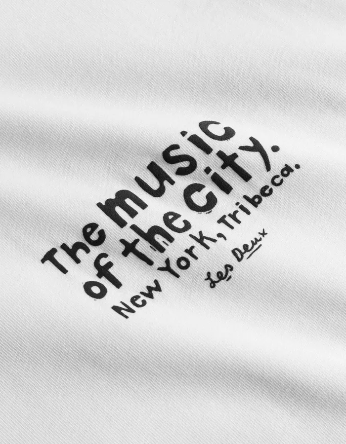 Tshirts Men Les Deux Luca TShirt 8211 WhiteWhite