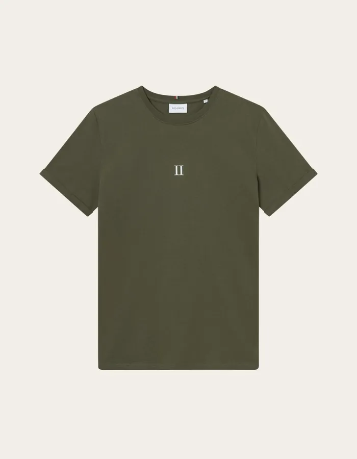 Tshirts Men Les Deux Mini Encore TShirt 8211 Olive NightWhite