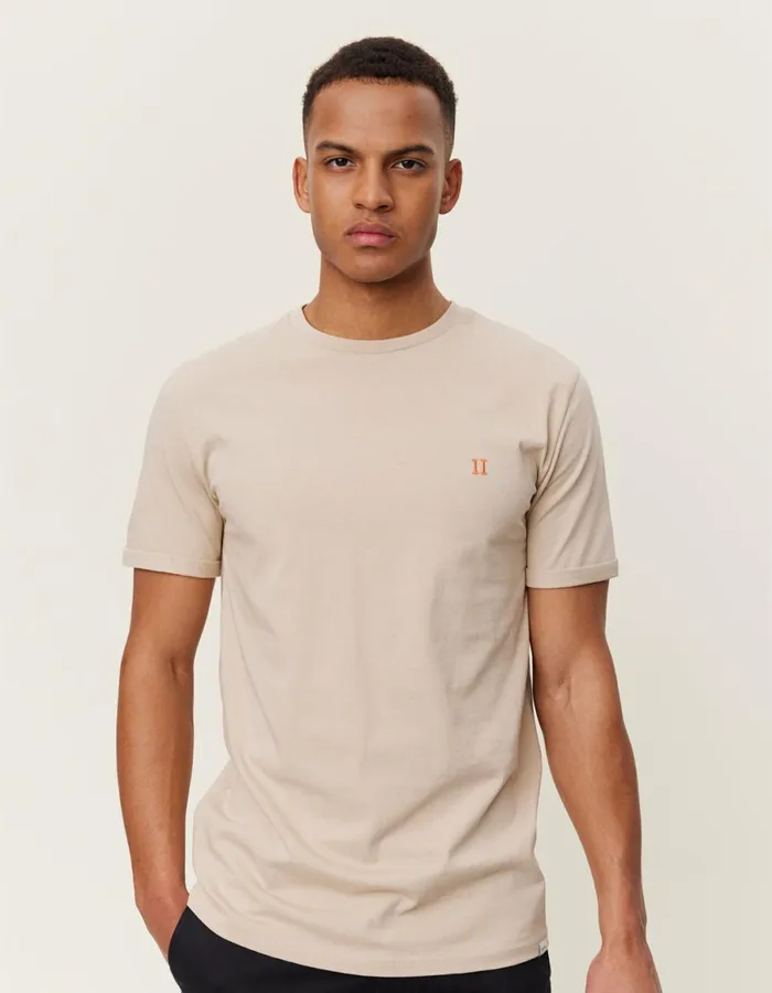 Tshirts Men Les Deux Norregaard TShirt 8211 Seasonal 8211 Light Desert SandOrange