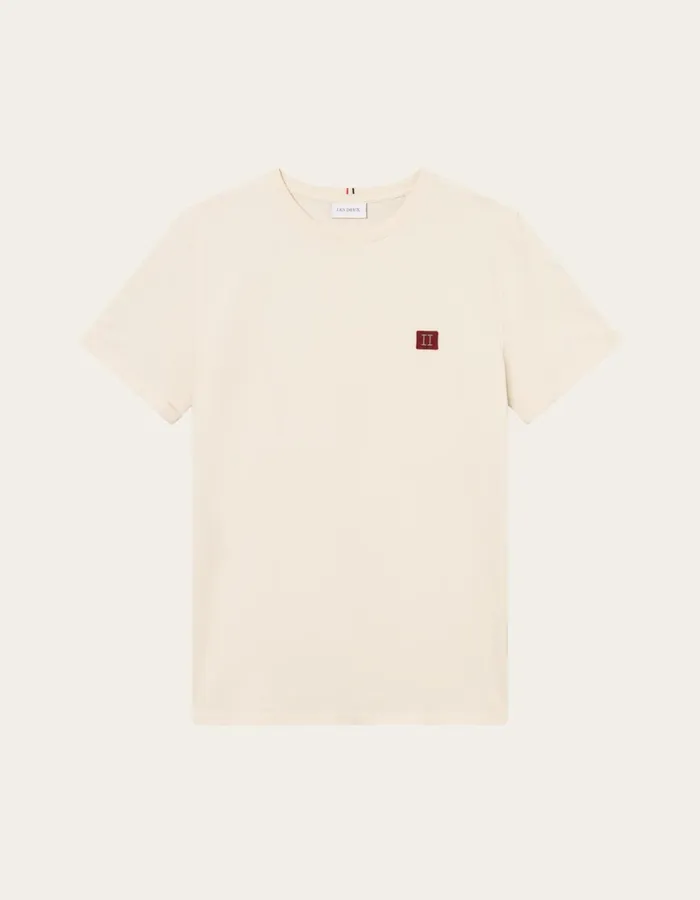 Tshirts Men Les Deux Piece TShirt 8211 IvoryDark Burgundy
