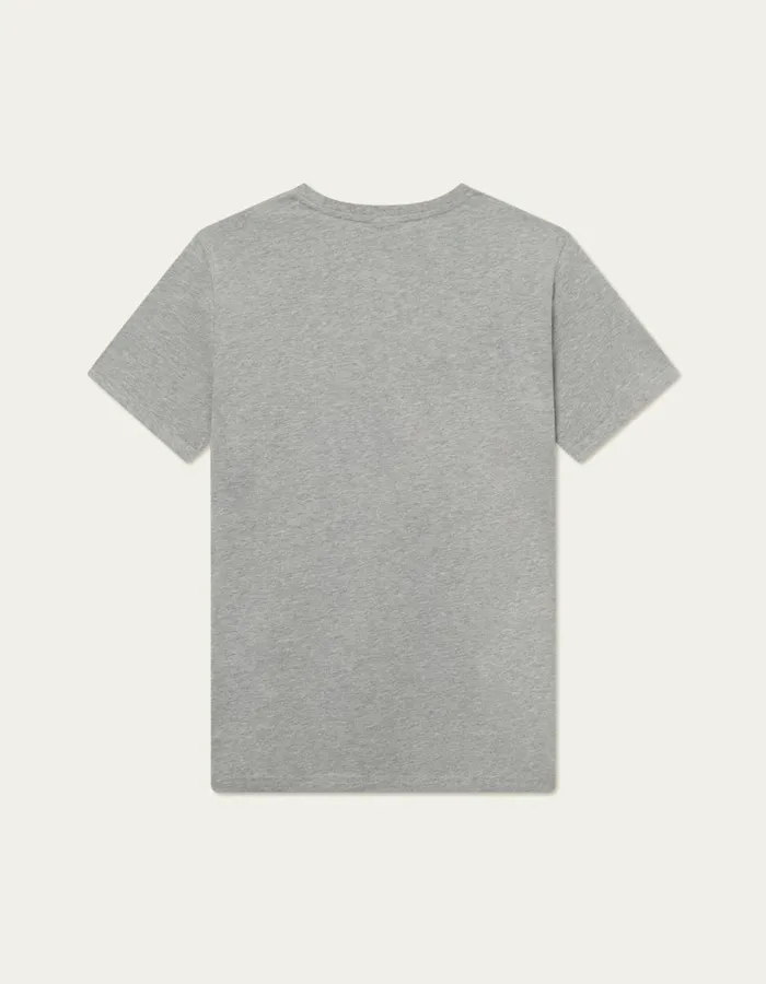 Tshirts Men Les Deux Piece TShirt 8211 Light Grey MelangeChive Green