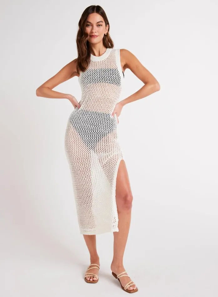 Tank Sweater Dress 8211 Off White Women Bella Dahl Midi Dresses