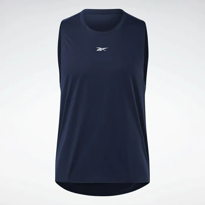 Tank Tops Mens Reebok Les Mills Knit Tank Top Vector Navy