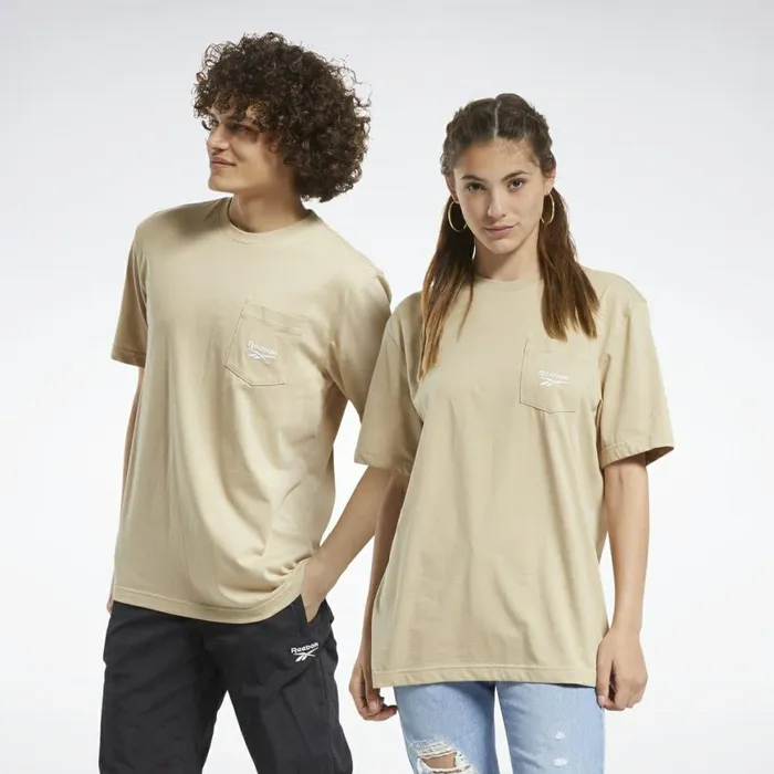 Tank Tops MensWomens Reebok Classics Pocket Tee Utility Beige