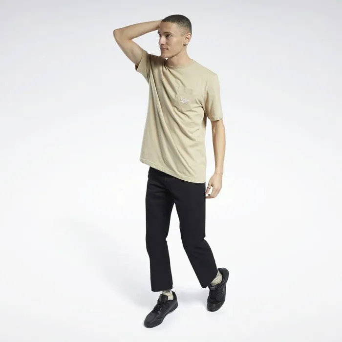 Tank Tops MensWomens Reebok Classics Pocket Tee Utility Beige