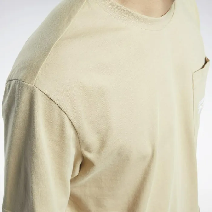 Tank Tops MensWomens Reebok Classics Pocket Tee Utility Beige