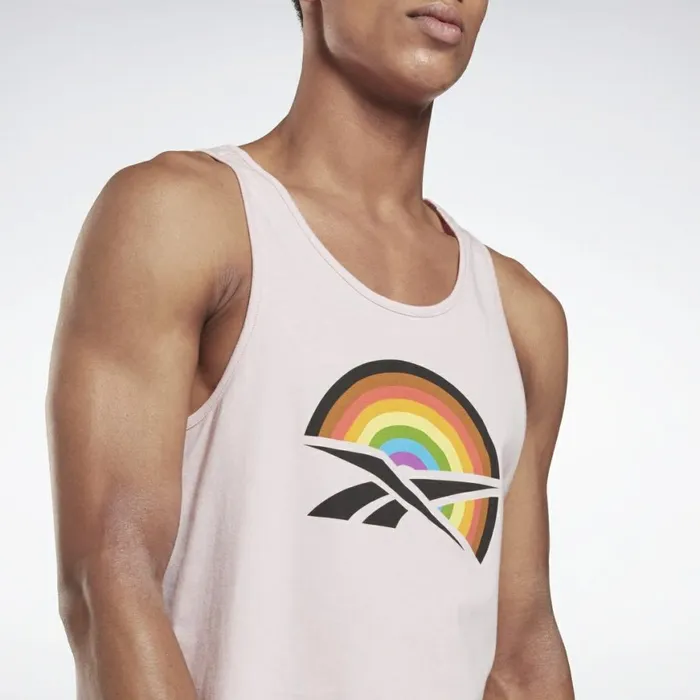 Tank Tops MensWomens Reebok Pride Graphic Tank Top Frost Berry