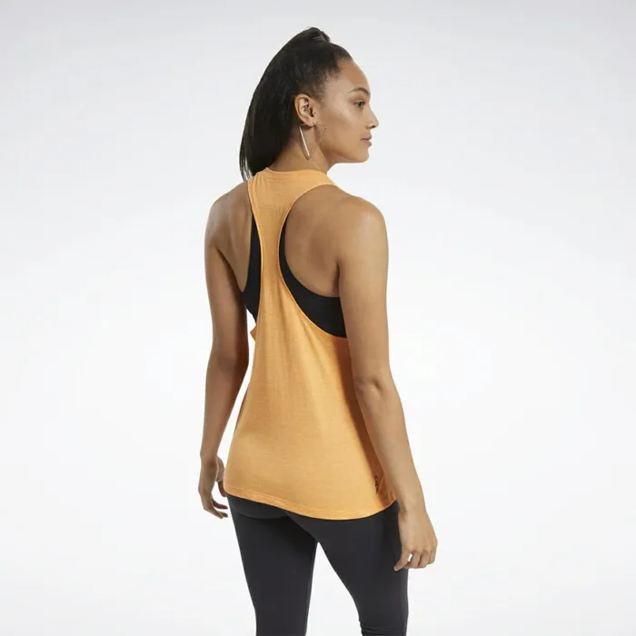 Tank Tops Womens Reebok ACTIVCHILLCOTTON Graphic Tank Top High Vis Orange