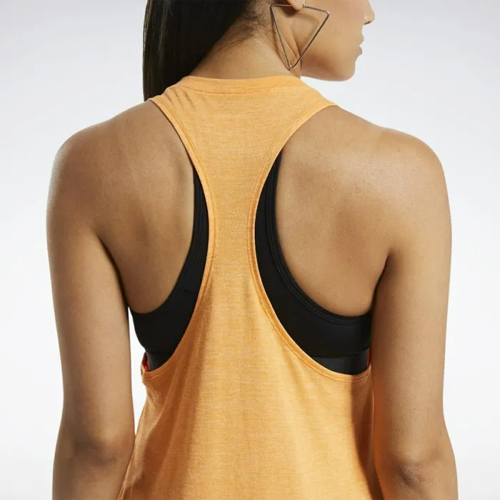 Tank Tops Womens Reebok ACTIVCHILLCOTTON Graphic Tank Top High Vis Orange