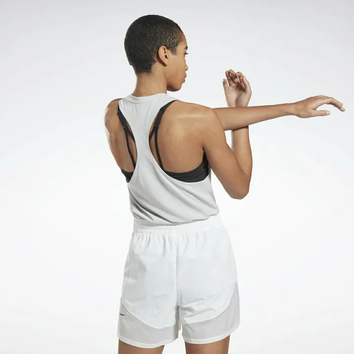 Tank Tops Womens Reebok ActivchillCotton Graphic Tank Top Pure Grey 2