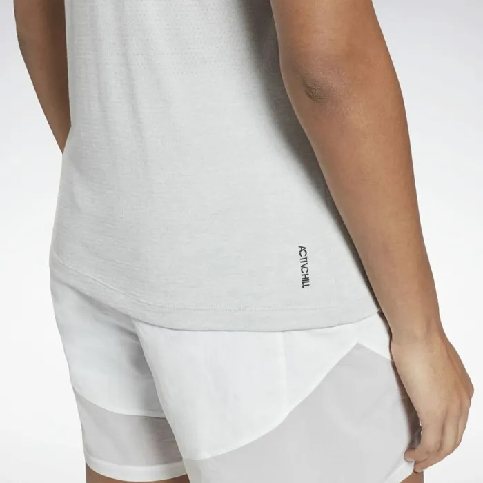 Tank Tops Womens Reebok ActivchillCotton Graphic Tank Top Pure Grey 2