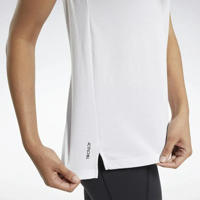 Tank Tops Womens Reebok ACTIVCHILLCOTTON Tank Top Porcelain