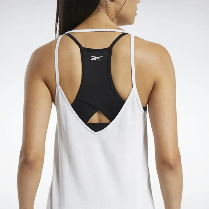Tank Tops Womens Reebok ACTIVCHILLCOTTON Tank Top Porcelain